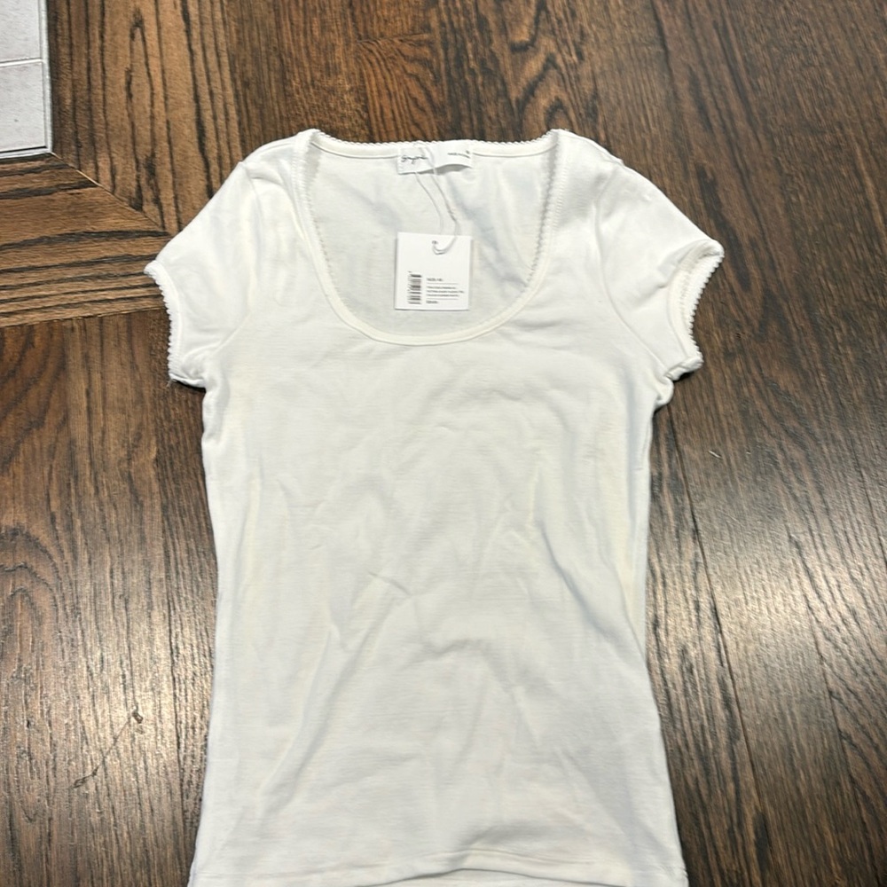 Supre white cap sleeve tee in XS